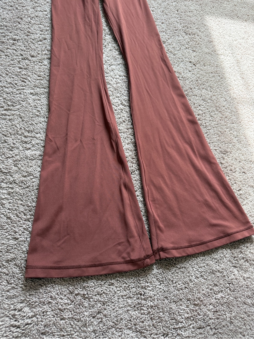 aerie offline Flared High-Rise Pants in Rust mocha chocolate Brown - Picture 3 of 9